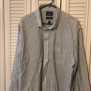 2 men’s cotton oxford dress shirts 18 34/35